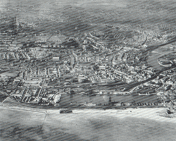 Aerial view of Swansea before the war
